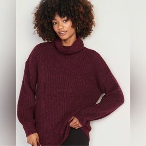 NWT! Shaker-Stitch Tunic-Length Turtleneck Sweater for Women -Size XS Tall ♣️